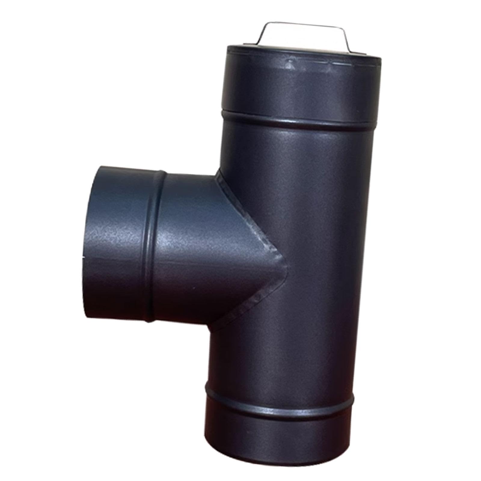 Ofenrohr Abgasrohr, Durchmesser 150 Mm, Tragbarer Heizzeltofen Adapter, T Stück, Kaminrohr für Camping, Wandern, Brenner