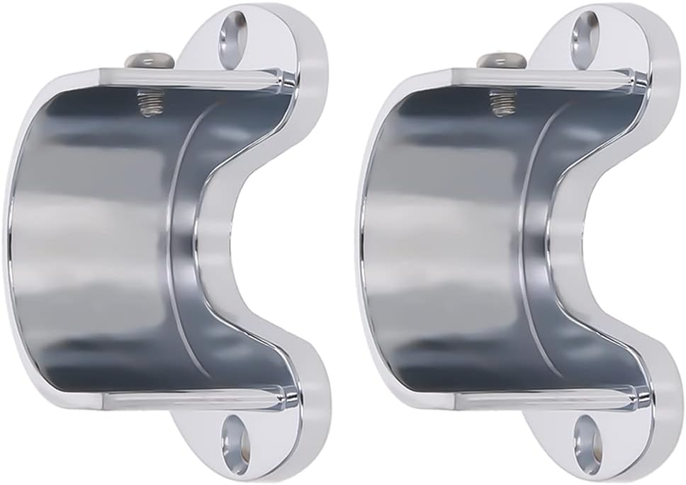 Yinpecly 6pcs Closet Pole Sockets, Zinc Alloy Closet Rod End Supports Shower Curtain Rod Pole Flange Rod Holder, Fit for Pipe Diameter 38mm(1.5 Inches)