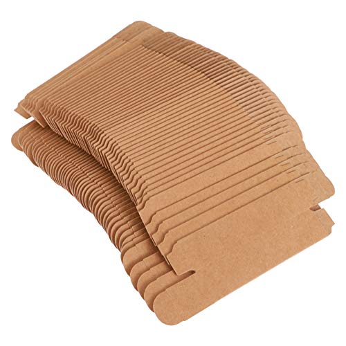 EXCEART 50pcs Kraft Paper Packaging Boxes Lipstick Storage Boxes Lip Balm Wrapping Box Essence Oil Makeup Organzier Tube Storage DIY Lipstick Beauty Accessories