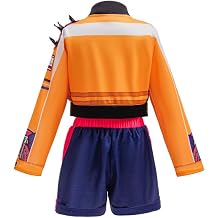 Xefenki Girls Kpop Halloween Cosplay Costumes 3PSC Set Include Jacket T-Shirt Shorts
