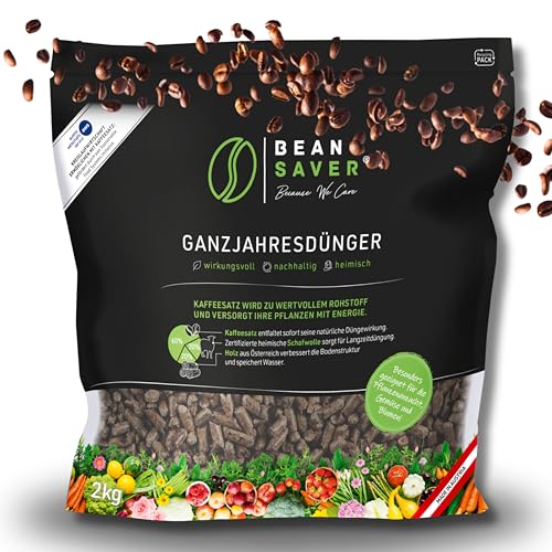 BeanSaver® Dünger aus Kaffeesatz [ganzjährig] natürlicher...