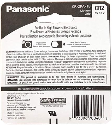 Panasonic 3X 3V CR-2 Photo Lithium Battery ELCR2 EL-CR2 GPCR2 KCR2 KCR2-1 K-CR2 image 4