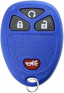 KeylessOption Keyless Entry Remote Control Car Key Fob Replacement for 15913421 -Blue