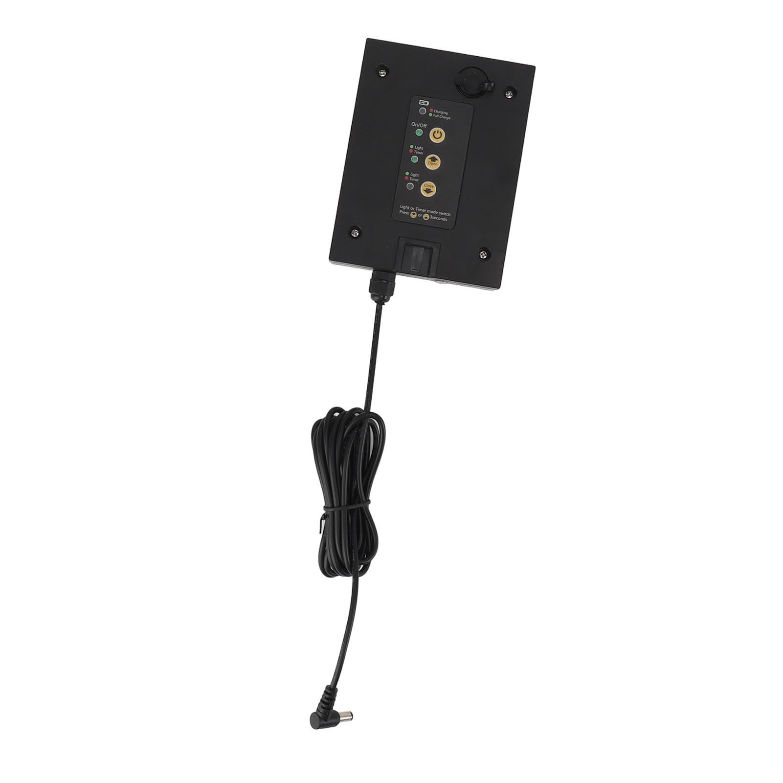 Puerta Automática para Gallinero con Energía Solar, Temporizador y Sensor de Luz, Puerta de Aluminio IP67 para Aves de Corral, para Patos, Gansos, Control Remoto, Modo Manual, Resistente a la