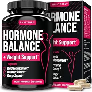 UNALTERED Hormone Balance for Women Weight Management – Natural Hormonal Wellness Support – Features Green Tea Extract, Cayenne, Magnesium, & Zinc – 90 Vegan Capsules