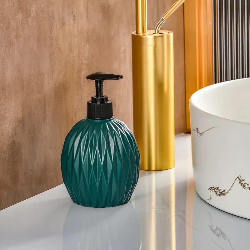 Image of Puno Liquid Soap Dispenser Bottle for Bathroom & Kitchen (Pack of 2) | Refillable Hand Wash Dispenser with Pump | Stylish Matte Finish Lotion Bottle for Countertops (Multiple Colors)
