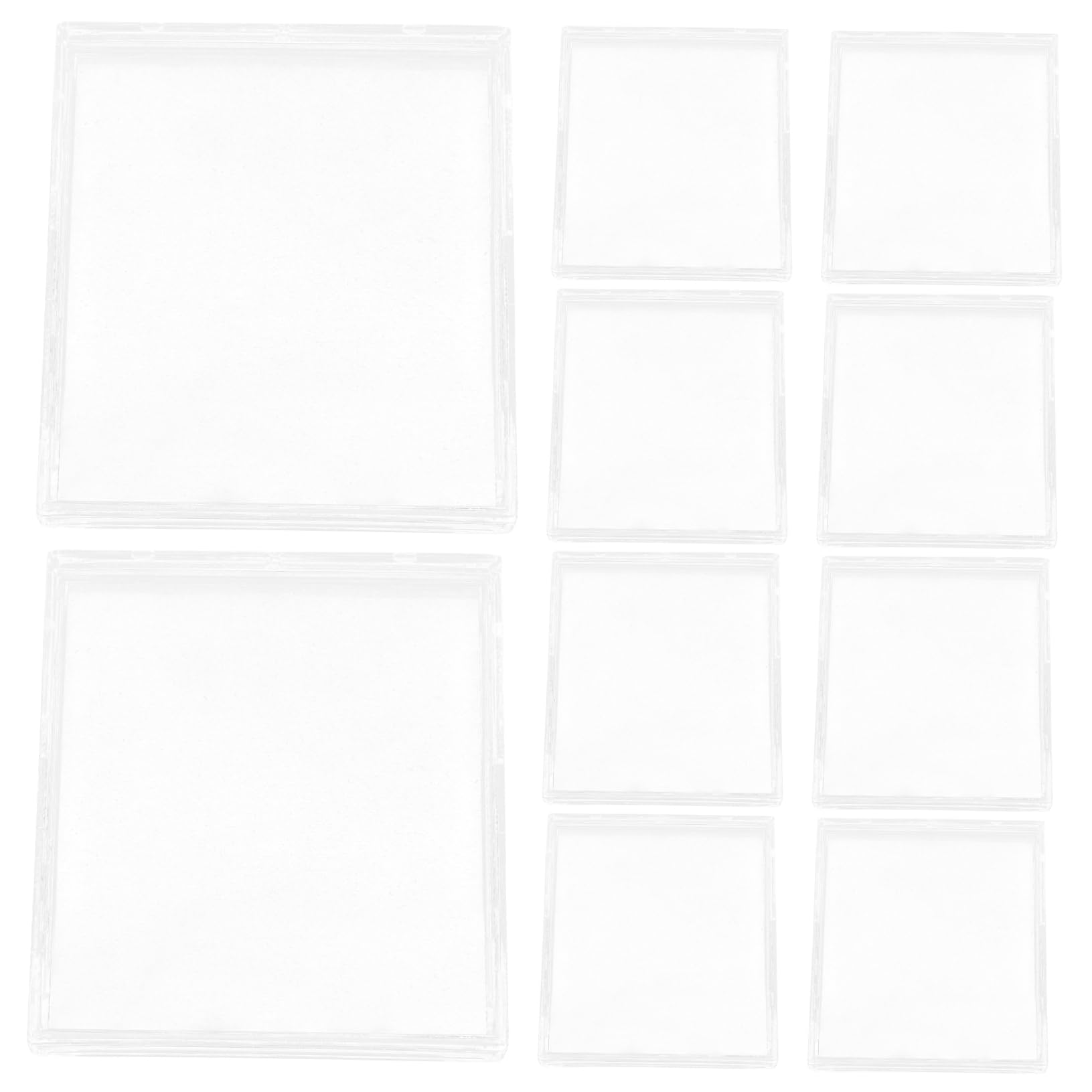 4 Set Scatola Di Carte Carta Difficile Chiaro Protettivo Sottile Protettori Multiplo Protezione Astuccio Display Titolare Commercio Protettore Acrilico Transparent 10 Pezzi * 4