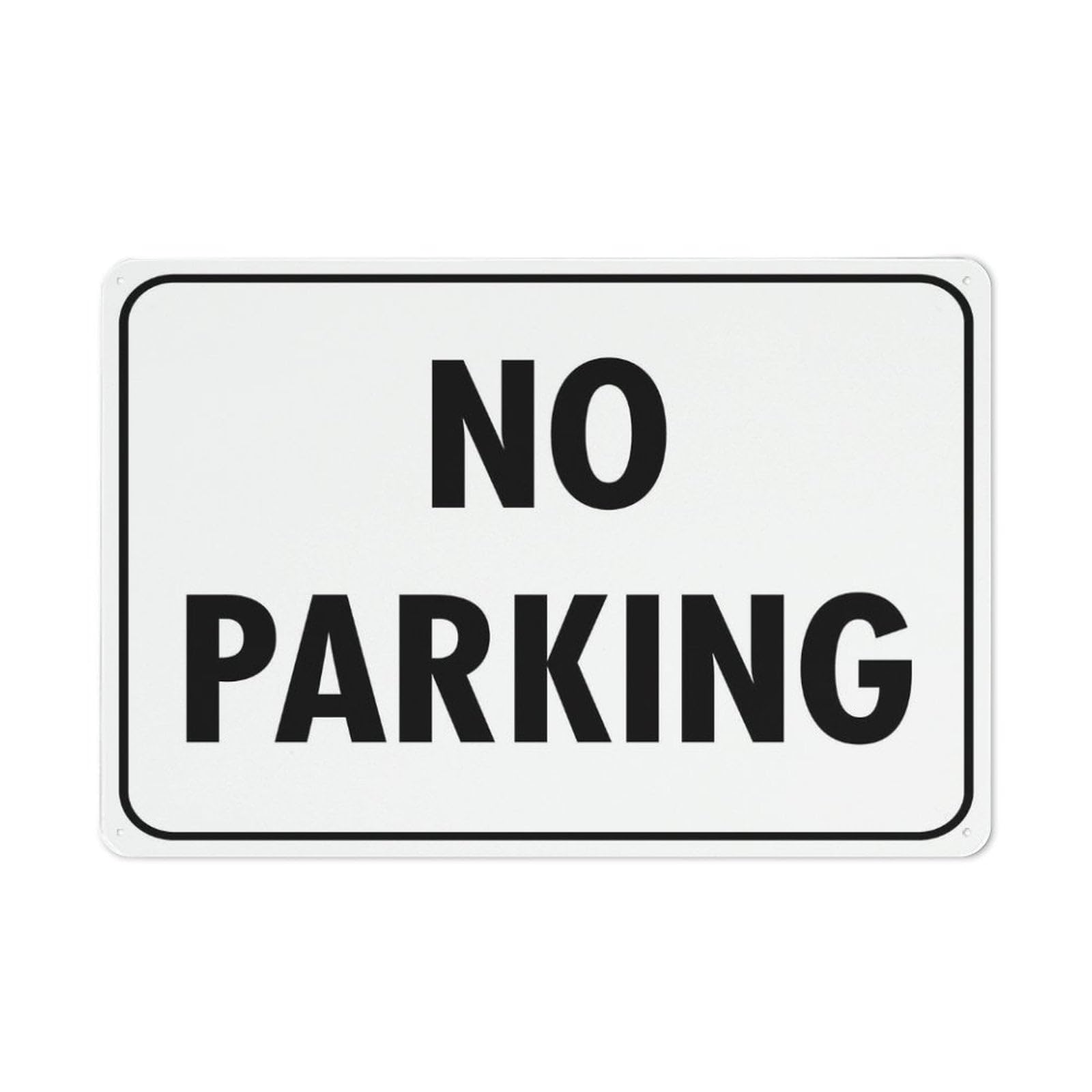 No Parking Sign 12X8 Inch Tin Sign Great for Garden and Yard Wall Decor