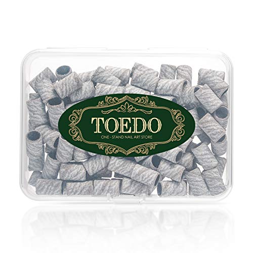 Sanding Bands For Nail Drill, Toedo 100Pcs Nail Sanding Bands, Professional Nail Drill Sanding Bits For Manicures And Pedicures #TOP2