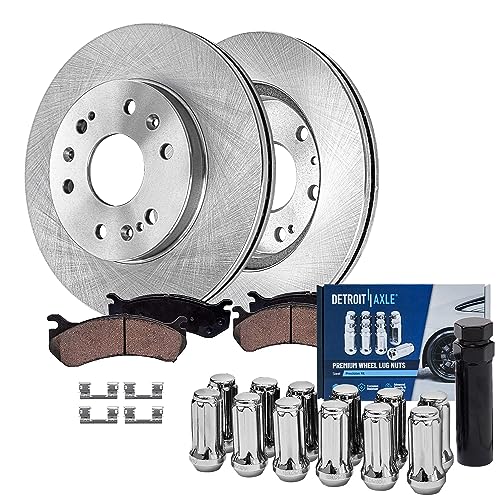 Image of Detroit Axle - Front Brake Kit for Chevrolet GMC Silverado Sierra 1500