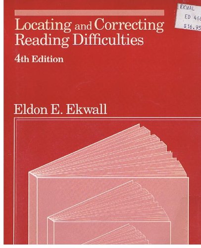Locating and Correcting Reading Difficulties 4t... B000T4G9UC Book Cover