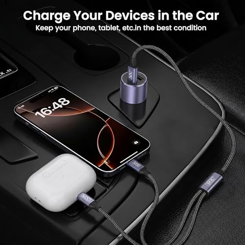 Image of MX 2 in 1 Type-C to Dual Type-C Cable 1M, 100W PD Fast Charging & Data Sync, Splitter Cord for MacBook Air /Pro, iPad, Samsung Galaxy, Laptop, Tablet, Power Bank & Compatible Devices