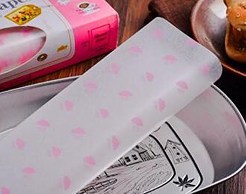 Sandwich wrapping paper 50 sheets Burger wax paper package Food anti-oil paper Baking nougat oil paper Donut paper bag (【Cake】 pattern)