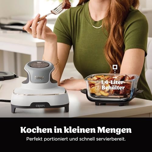 Ninja CRISPi tragbare Heißluftfritteuse, 3,8 l & 1,4 l, Tragetasche, Weiß – Ansicht 7