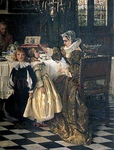 Impression sur toile Laura Theresa Alma Tadema affiche tableaux vintage 60x90