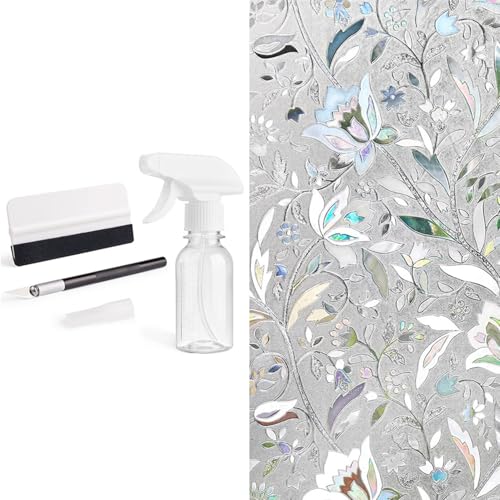 Kit de vinilo decorativo y herramientas para ventana 3 piezas miniatura 1