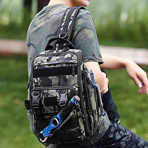 Messenger Bags Men Military Tactical Fishing Shoulder Bag Camping Hiking Sports Trekking Climbing Crossbody Outdoor Chest Bag For Male(C)2
