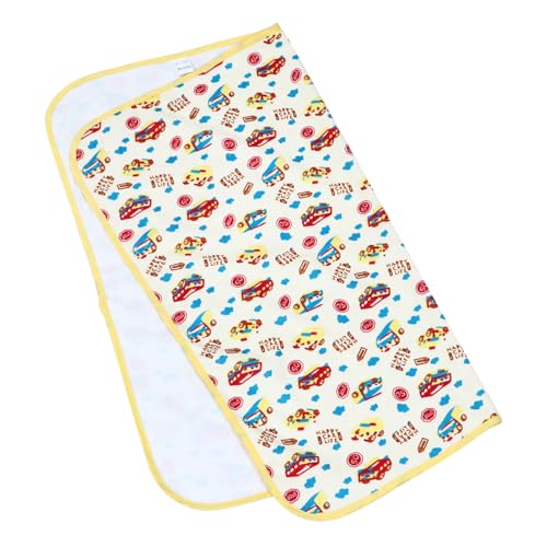 BEBEMOKO 1個 尿パッド 洗えるベッドパッド 綿便器パッド ベビー便器パッド 携帯便器パッド 防水便器パッド 乳児中隔パッド 着替えマット Tpu ソフトで 防水層
