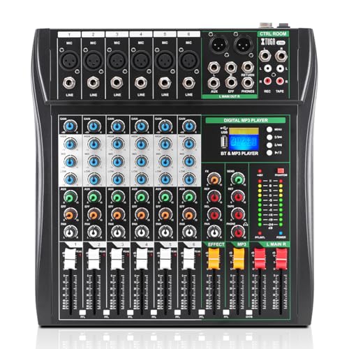 【中古】XTUGA CT60 アナログミキサー Amazon | XTUGA CT60 6チャンネルオーディオミキサーポータブルミニ