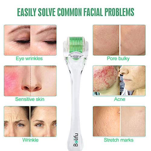 Derma Roller Microneedles Skin Care Tool, 540 & 180 Titanium Seamless Micro Needle Roller 0.25mm Cosmetic Needle for Face Eye Skin Body Treatment - Thumbnail 7