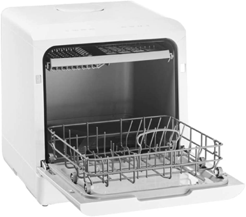 Mini lavavajillas compacto de mesa con 5 programas, lavavajillas de mesa 72 horas de almacenamiento fresco de larga duración (color: blanco, tamaño: 42,7 x 42,6 x 46 cm)