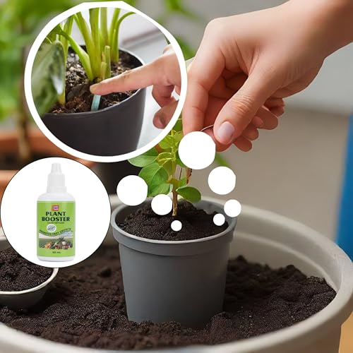 Image of 100% Natural Fertilizer Sticks, Magic Stick Plant Food for Indoor & Outdoor Plants, natural fertilizer for Home Garden Plants | Plant Growth Booster Healthy (40pcs-Plant-stick+100ml booster)