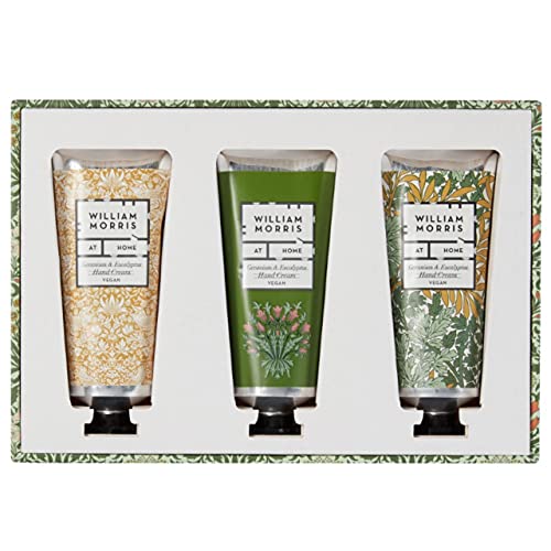 William Morris At Home Useful & Beautiful Lot de 3 tubes de crème pour les mains au géranium et à l'eucalyptus 30 ml Cover