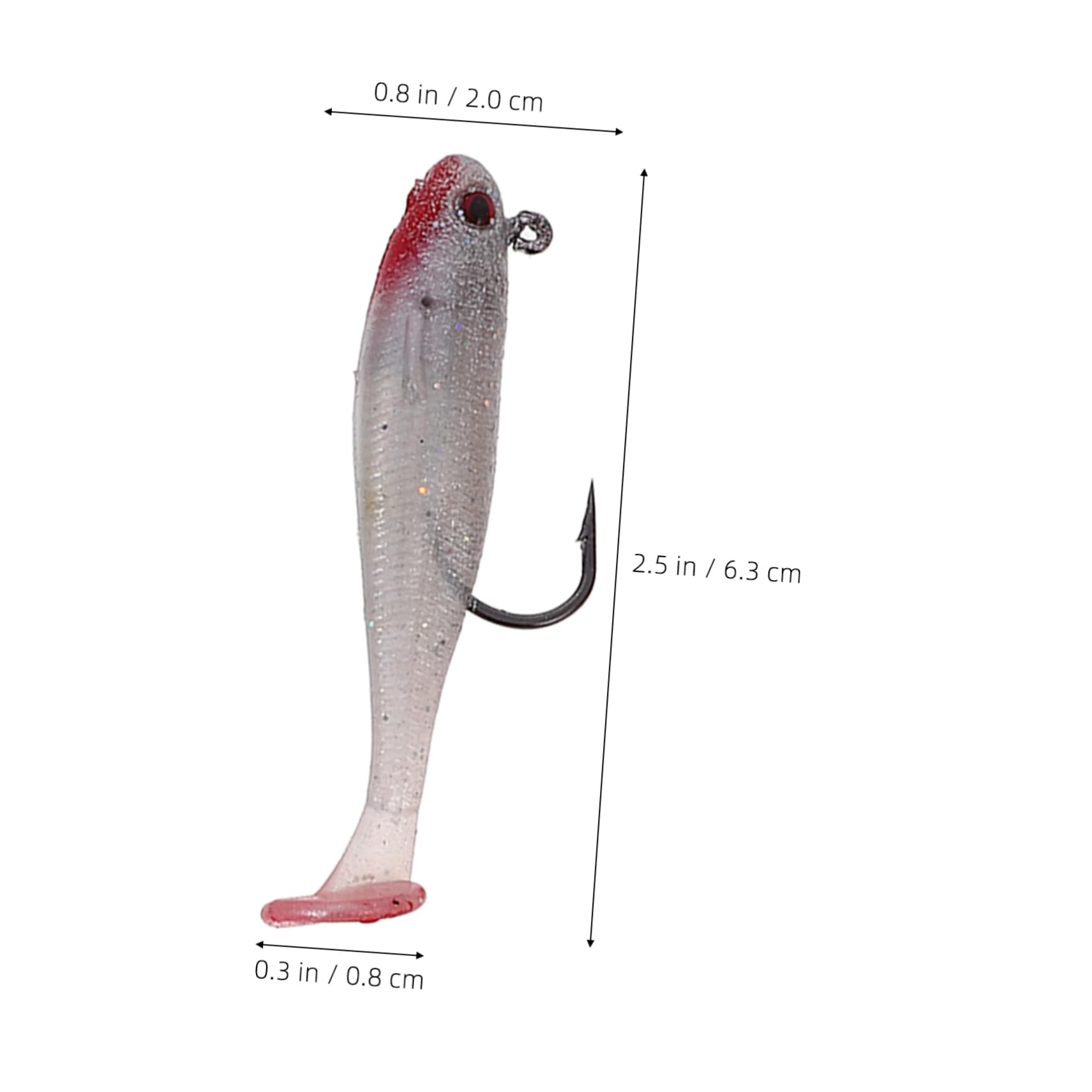 SUPVOX Appât pour La Pêche Au Bar Appâts De Pêche Leurres De Vairon Appâts De Natation Leurre De Pêche Artificiel Appât De Simulation 3D Fournitures De Pêche Abdos