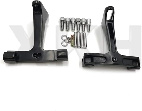 Miniatura 3 de XKH - Soporte de montaje para estribo de pasajero negro compatible con Touring Trike 1993-2019 B07NSD3H47