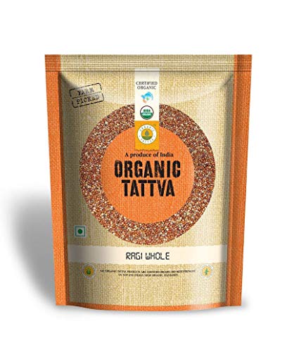 Organic Tattva Ragi Whole Finger Millet, 500g Certified By USDA