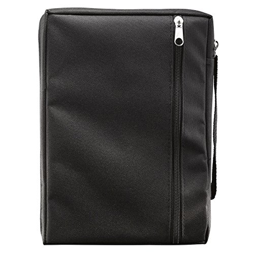 Image of Poly-Canvas Bible / Book Cover w /Fish Applique (Medium, Black)