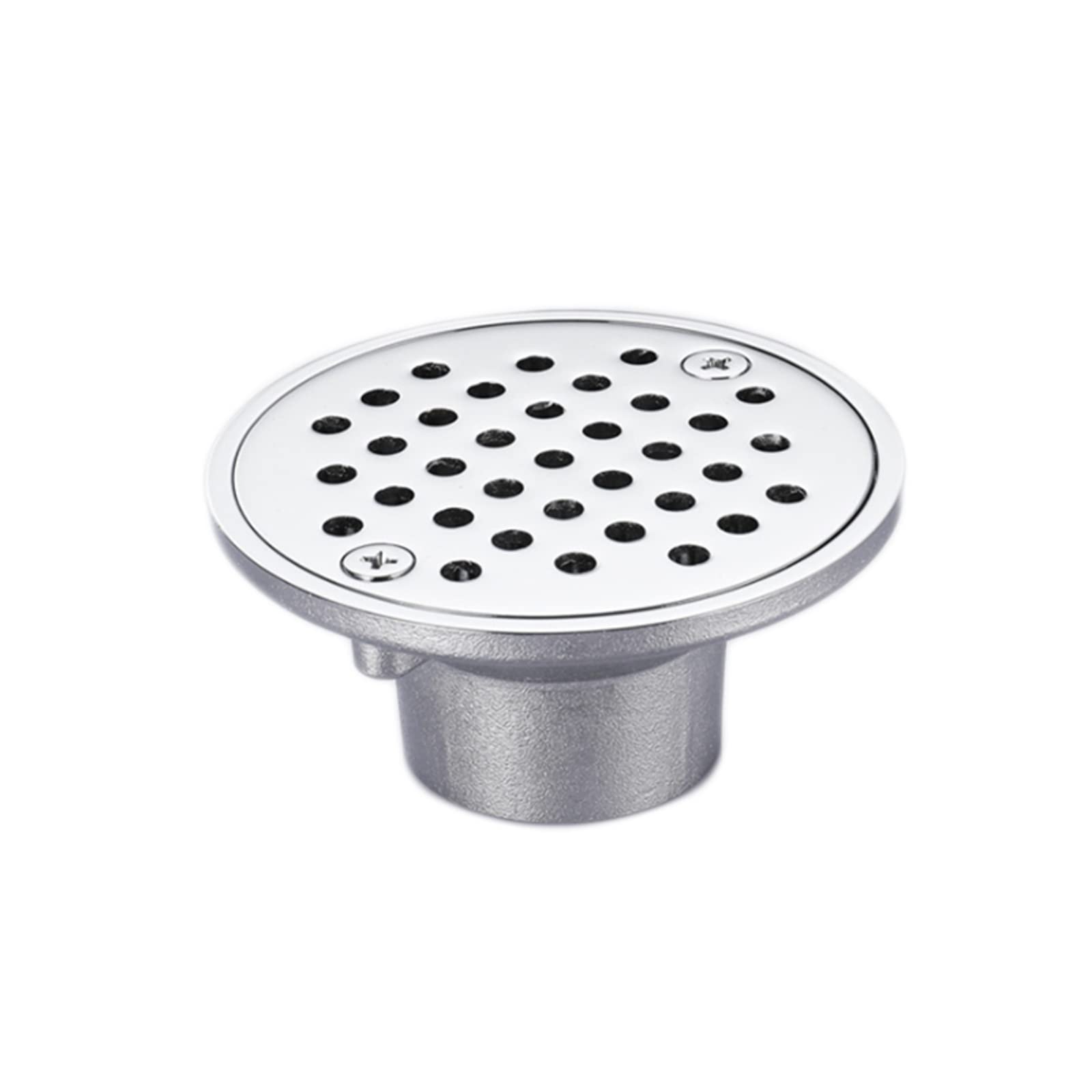 SDJJSAO Floor drain, Plug Brass Round Cover Shower Waste Drainer Grate Drain Strainer Grid 3.5in