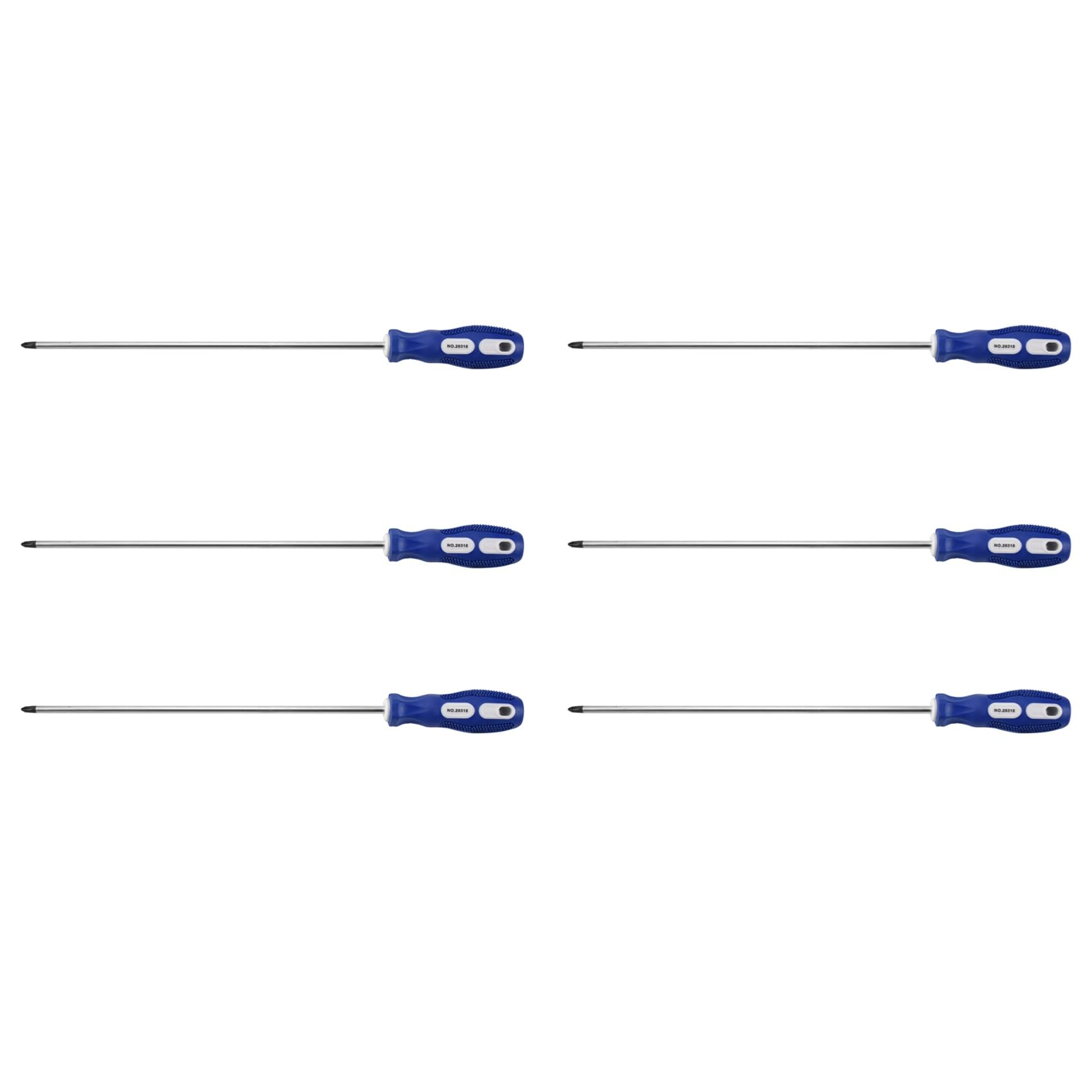Jnchdghwa As Shown 6Pcs 12 Inch Length Shank 6Mm Magnetic Tip Head Screwdriver