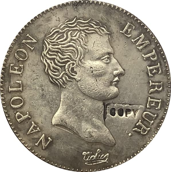 Moedas de escritório francesa de bombeão 1806 a 2 alcance