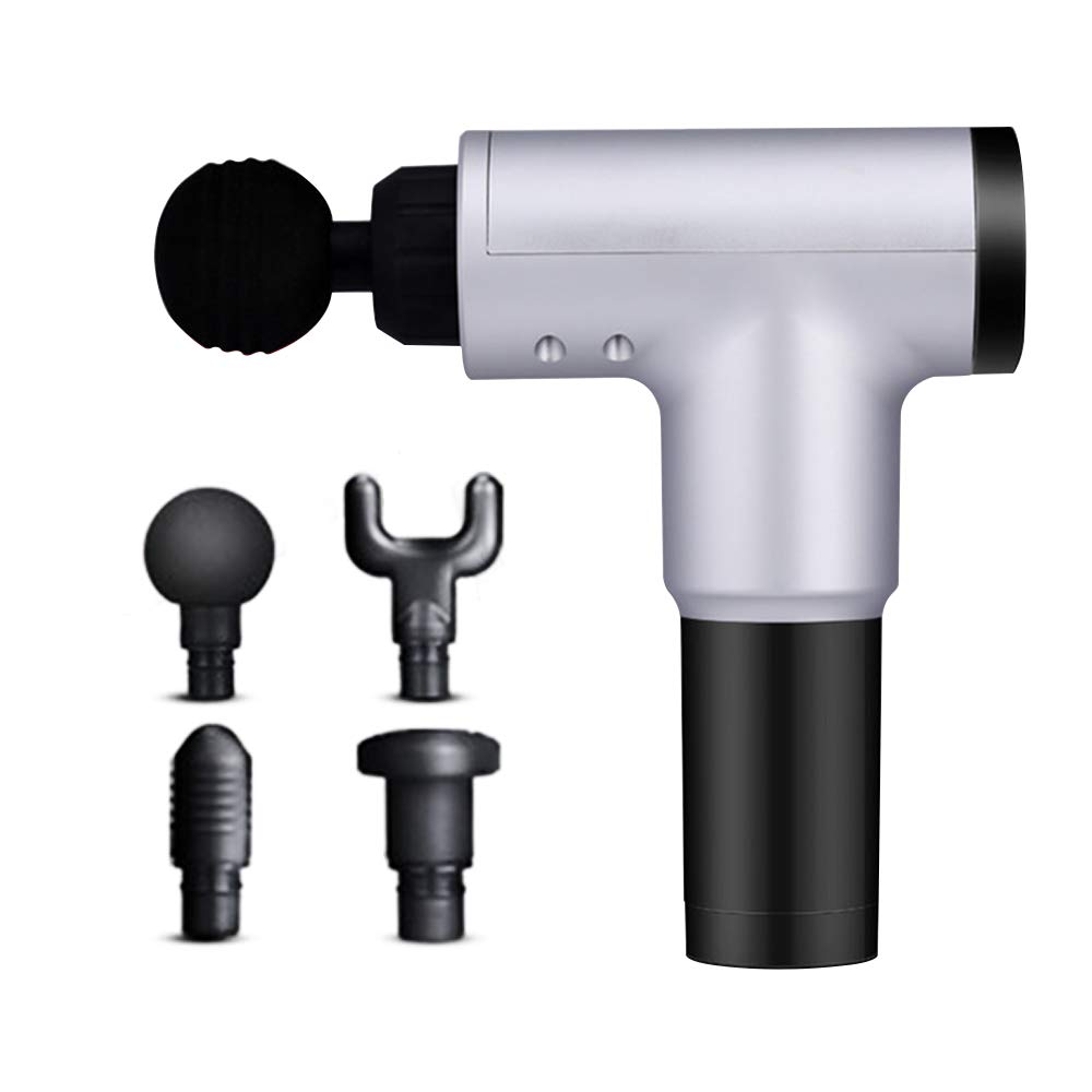 Mini muscle percussion gun portatif pour fascia gun argenté à massage profond