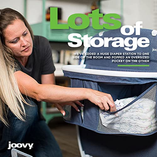 Image of Joovy Room-Playard, Nursery Center, Bassinet, Changing-Table, Slate | Joovy Room-Playard, Nursery Center, Bassinet, Changing-Table, Slate