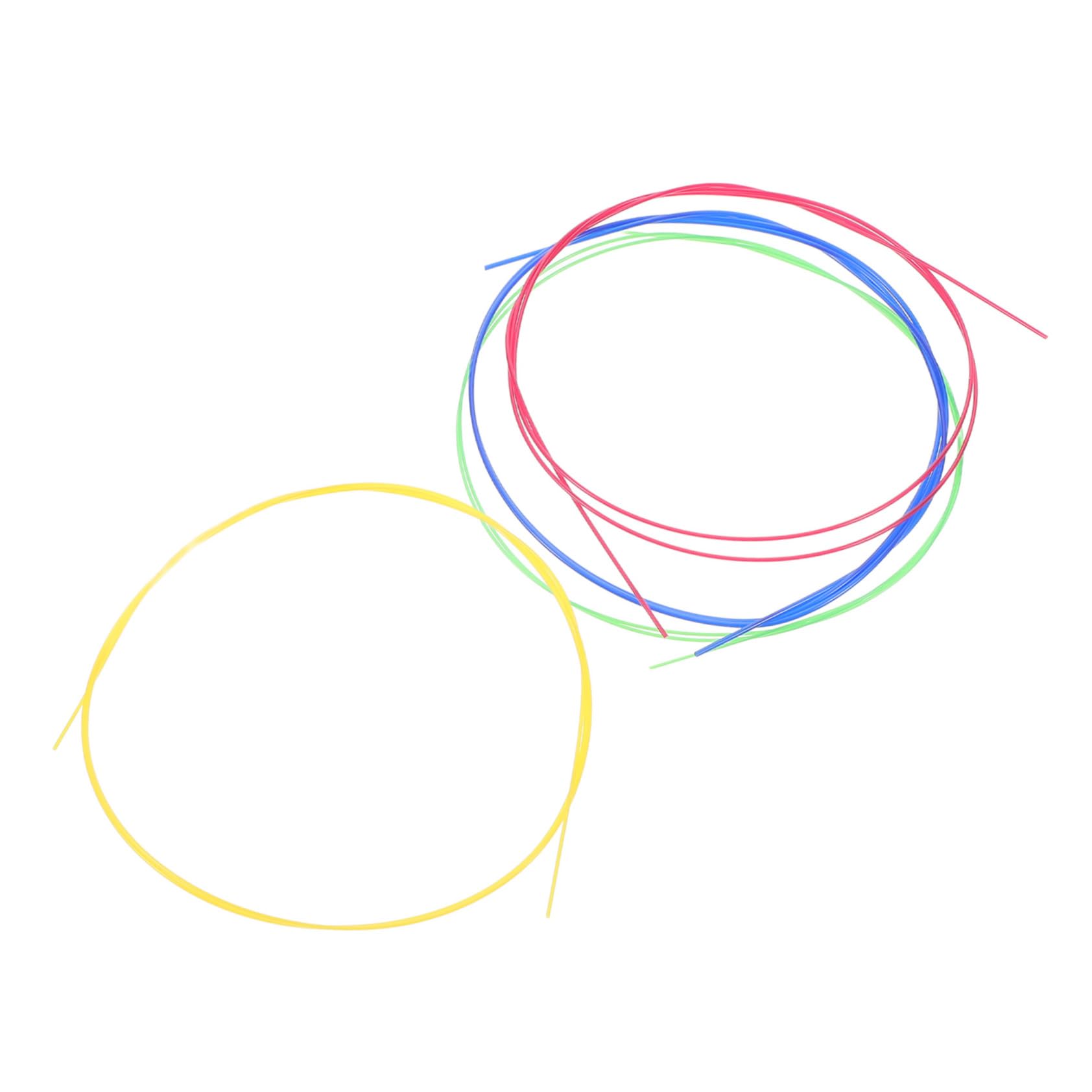 VANZACK 4pcs Strings Strings Ukulele Strings Beginner Violin Cello Bowstring Cello Replacement Parts Rings for Ring Toss Colorful Throwing Ring Violin Accessories Transparent Nylon