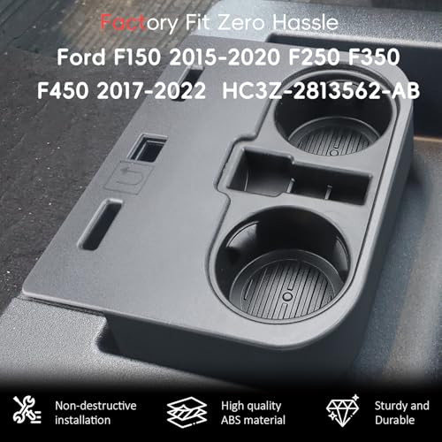 Portavasos para consola central Ford F150 2015-2020 F250-F450 miniatura 5