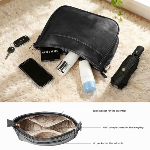 Image of Shoulder Bag for Women, Faux Leather Women's Shoulder Handbags, Fashionable Tote Purses for Women