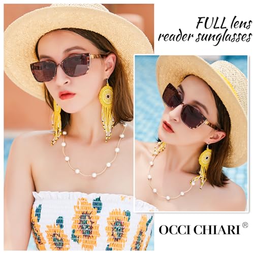 Image of OCCI CHIARI Oversized reading sunglasses for women 1.0 1.25 1.5 1.75 2.0 2.25 2.5 2.75 3.0 3.5