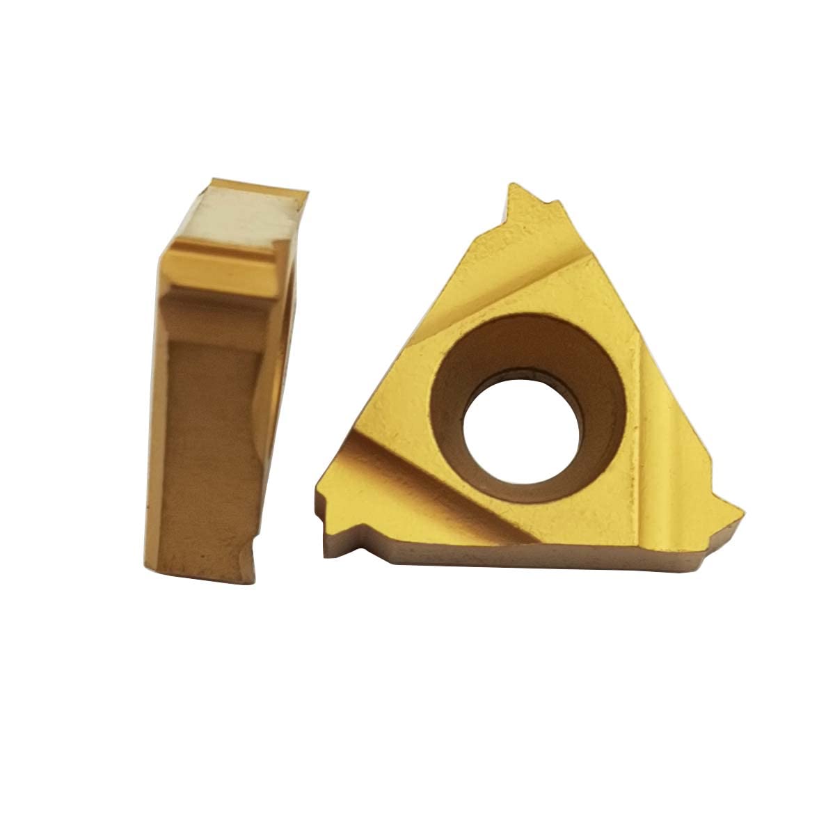 GBJ 10PCS 16IR 1.75ISO BP010 16IR 3/8" 1.75 ISO TPI Left Thread Insert Carbide Inserts for Stainless Iron Threaded Insert Cutting Tools (16IR 1.75ISO LDA)