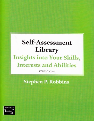 Self Assessment Library 3.4: Insights Into Your Skills, Interests and Abilities [With CDROM and Acce