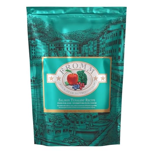 Fromm Four-Star Nutritionals Salmon Tunalini Dog Food - Premium Dry Dog Food - Salmon Recipe - 4 lb