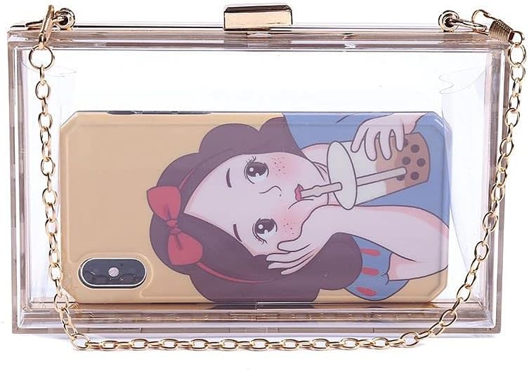 2pack acrylic clutch purse, clear purse stadium approved, Crossbody Shoulder Evening Handbag, clear purse concert approved, clear box purse ita purse its bag - Image 4