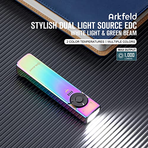 OLIGHT Arkfeld EDC Torch, 1000 Lumens Rechargeable LED Torch with Green Beam and White Light - Image 2