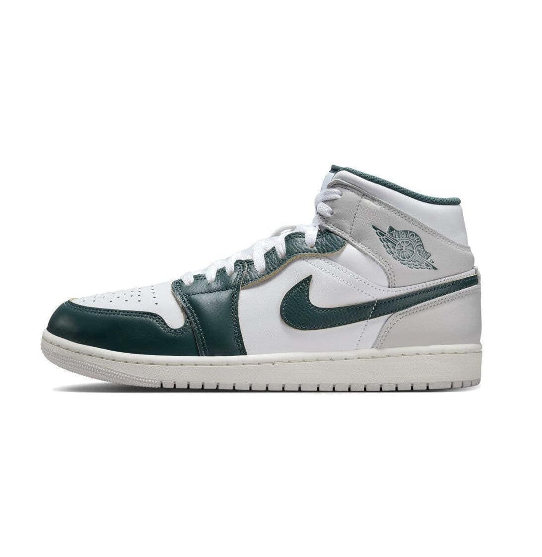 NIKE Air Jordan 1 Mid SE Men's Trainers Sneakers 11.5 White Oxidized Green Sail
