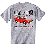 fiat 128 coupe 1300  Teesandengines Men\'s FIAT 128 Coupe 1300 Vintage Grey T-Shirt Size XXXLarge