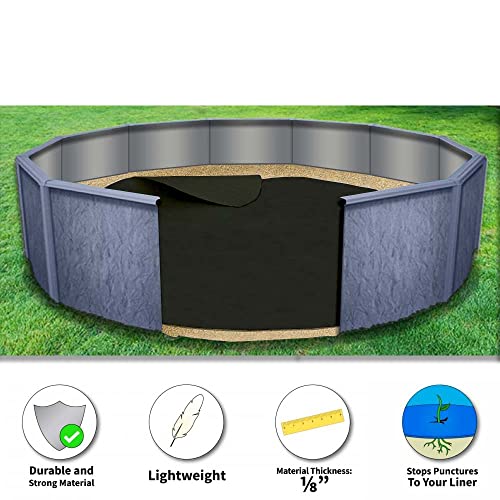 image for Rhino Pad 24' ft Round Pool Liner Pad for Above Ground Swimming Pools 