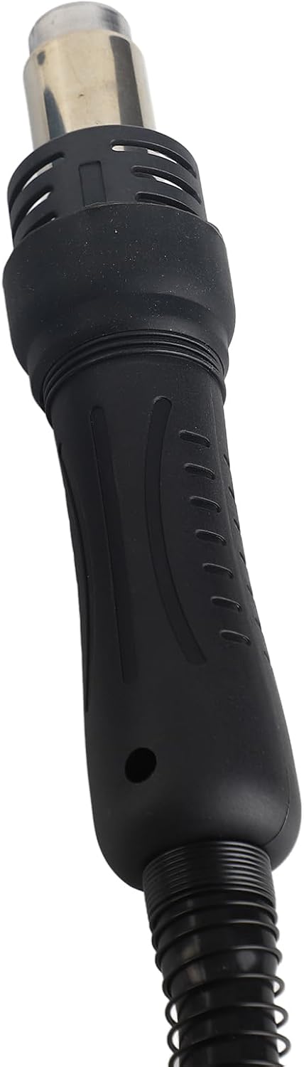 Detailed view of the hot air gun handle