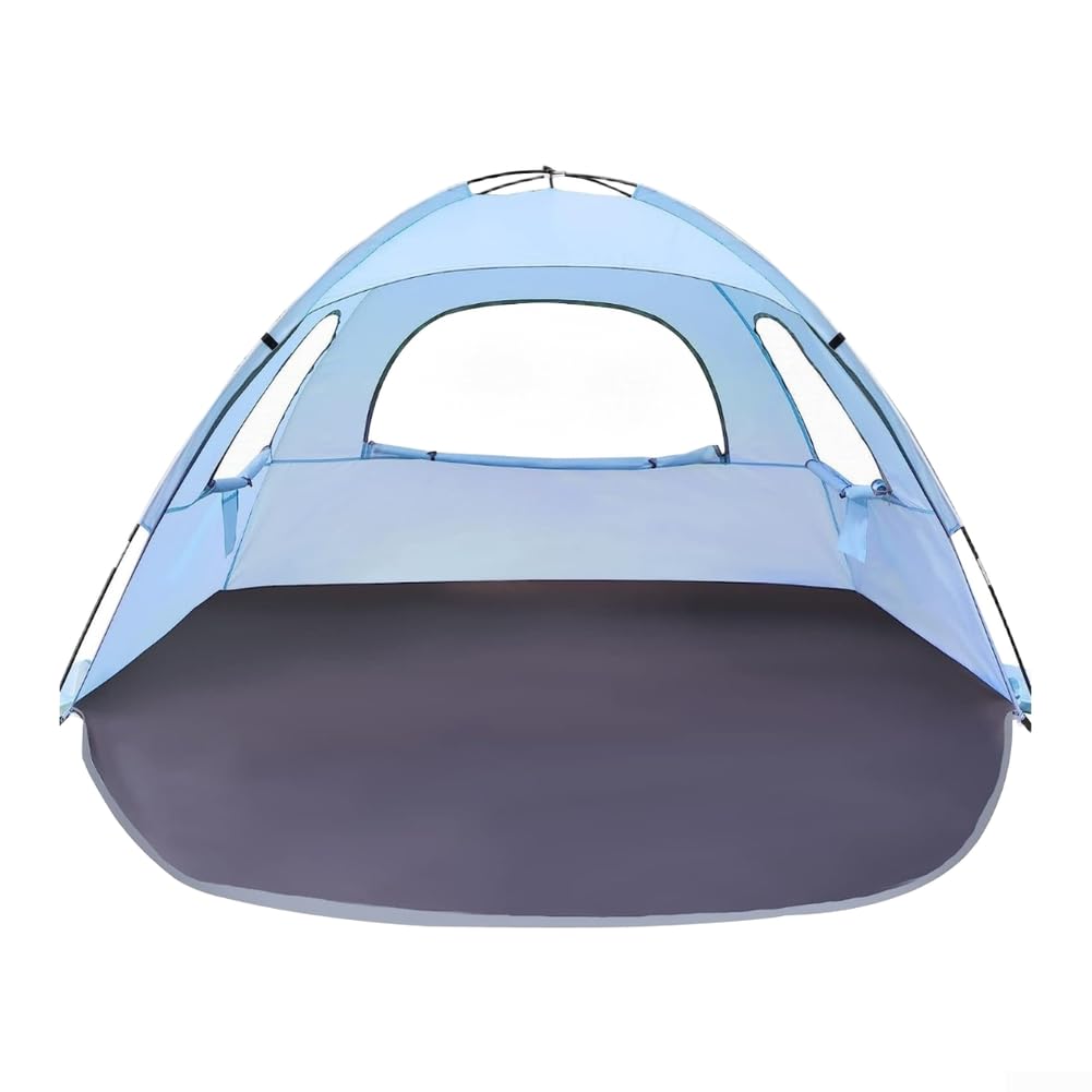 Besttoolifes Tenda da spiaggia portatile, 210 x 140 cm, colore: Verde